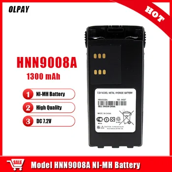 HNN9008A NI-MH Baterija 2000mAh 7,2 V Združljiv Z GP328 GP338 GP340 HNN9008 HNN9008AR HNN9008H HNN9009 HNN9012 Walkie Talkie